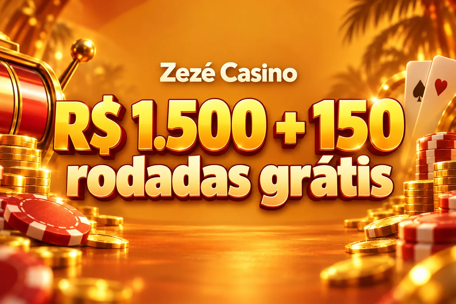 Zezé Casino — Bônus de boas-vindas do Zezé Casino — R$ 1.500 + 150 rodadas grátis